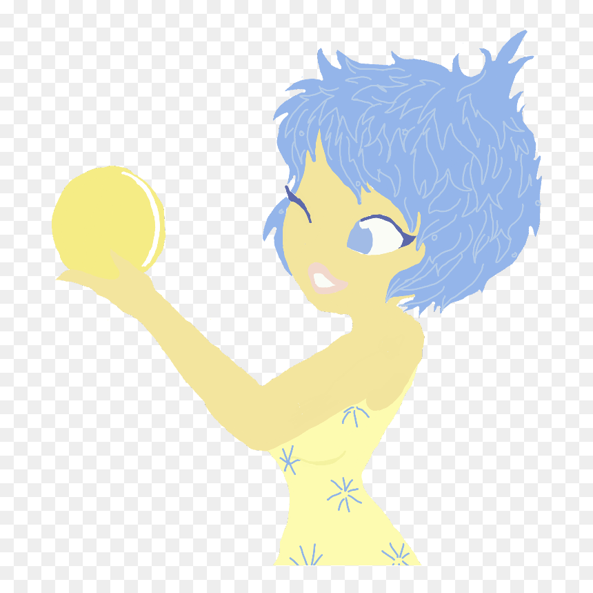 #behappy #joy #insideout #freetoedit - Cartoon, HD Png Download - inside out joy png