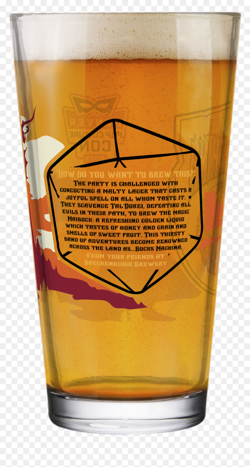 Transparent Salt Shaker Pouring Png - Breckenridge Comic Con Pint, Png Download - pint of beer png