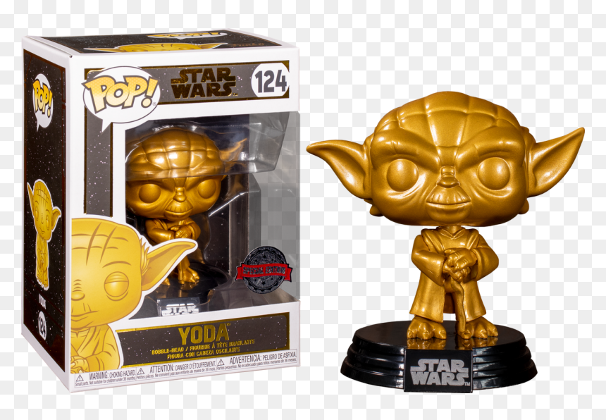 Gold Kylo Ren Funko Pop, HD Png Download - star wars yoda png