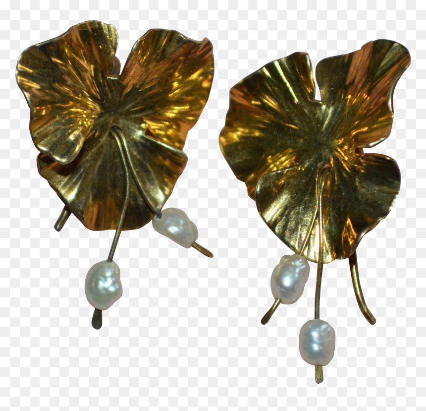 Transparent Lilly Pad Png - Earrings, Png Download - lilly pad png