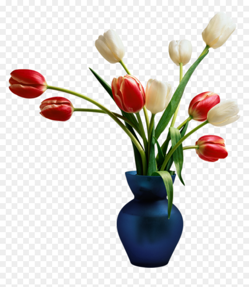 #tulips #tulip #vase #bouquet #flower #flowers #floral - Transparent Flower Vase Png, Png Download - flowers in vase png