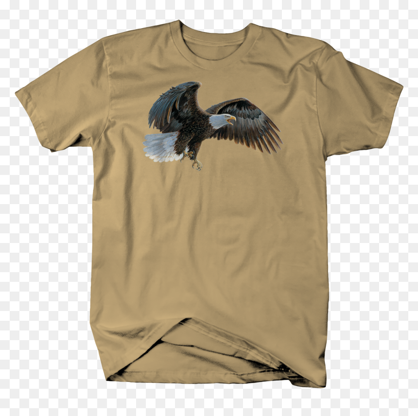 American Eagle Flying Patriotic Freedom Custom Tshirt - T-shirt, HD Png Download - eagle flying png