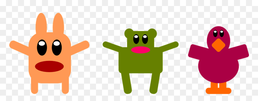 Funny Characters For Kids, HD Png Download - cute animals png