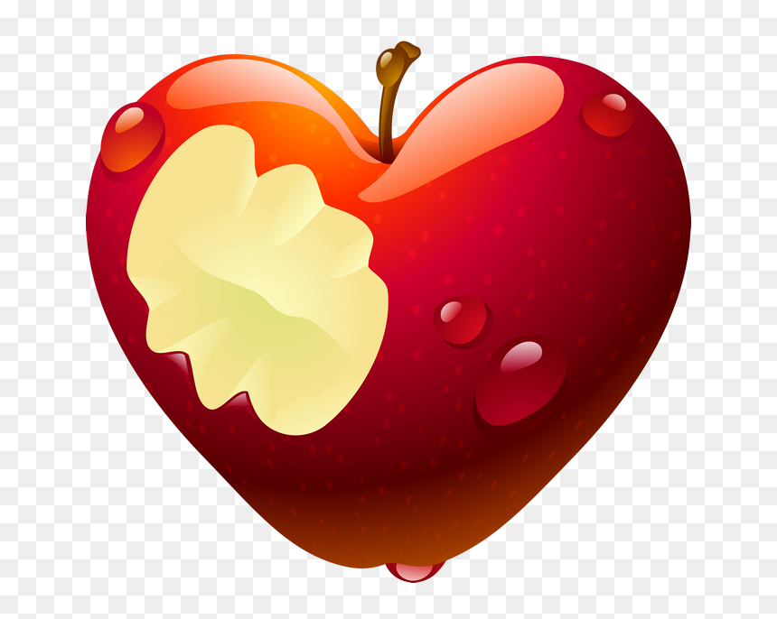 Pomme D Amour En Coeur , Png Download - Pomme D Amour Image Transparente, Png Download - coeur png