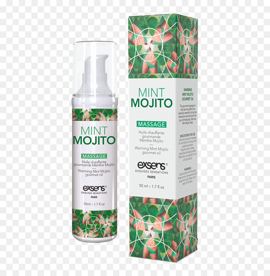 Mint Mojito Gourmet Warming Massage Oil - Mint Mojito Warming Intimate Massage Oil, HD Png Download - mojito png