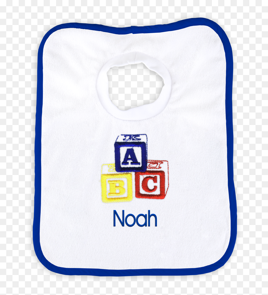 Personalized Bib With Abc Blocks Primary - Label, HD Png Download - abc blocks png
