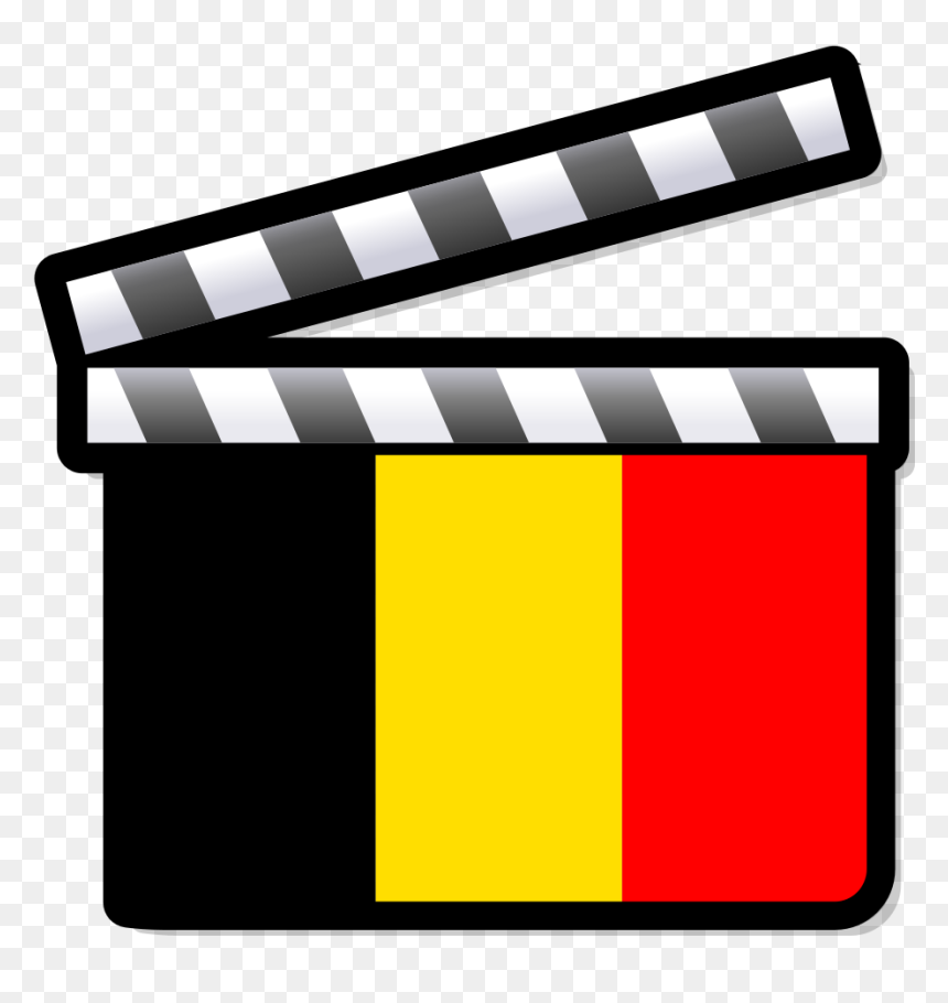 Belgium Film Clapperboard - Cinema Of Belgium, HD Png Download - clapperboard png