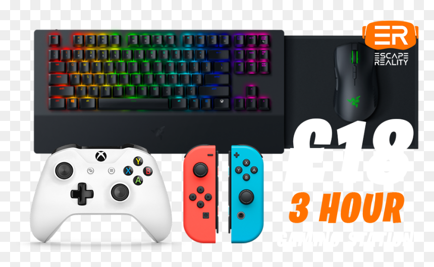 Razer Xbox One Keyboard And Mouse , Png Download - Xbox One Official Keyboard And Mouse, Transparent Png - keyboard and mouse png