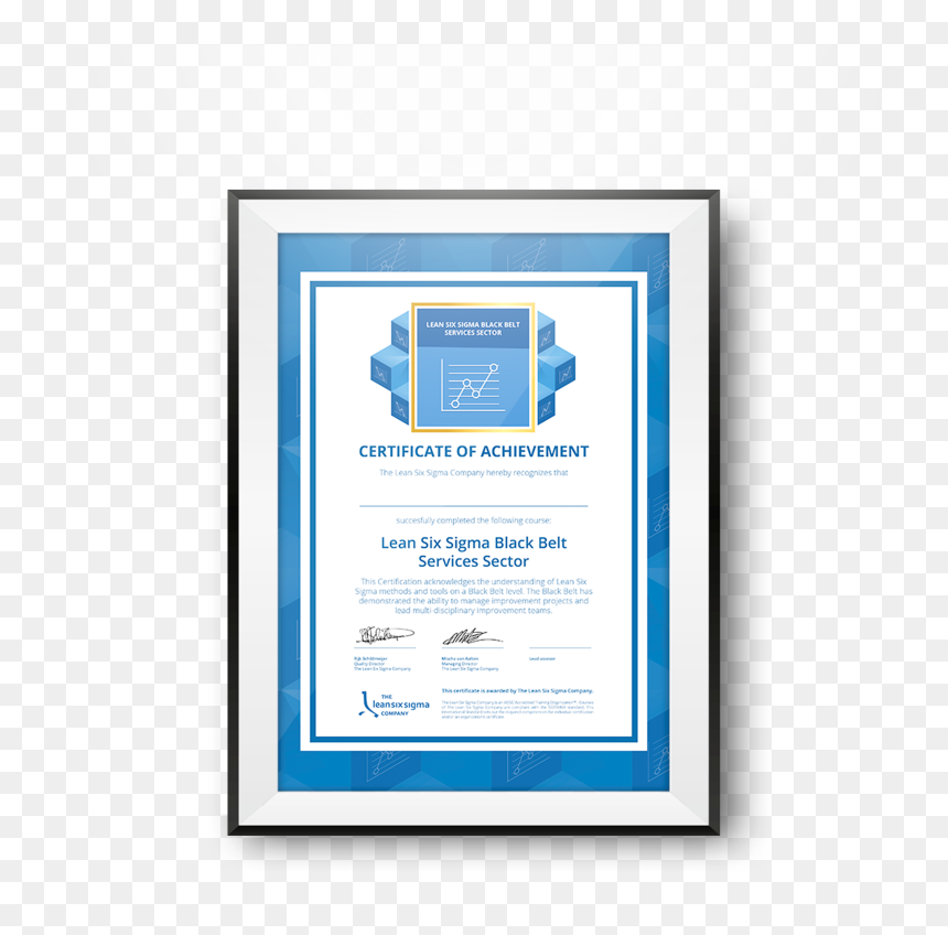 Lean Six Sigma Corporation Yellow Belt Certificate, HD Png Download - black belt png