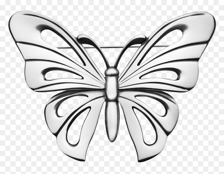 Steel Butterfly , Png Download - Butterfly Silver Png, Transparent Png - butterfly png clipart