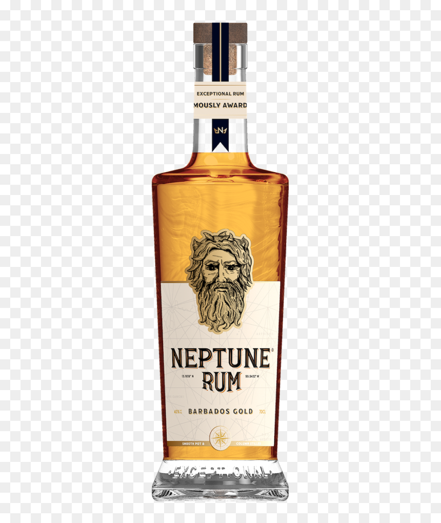 Neptune Barbados Gold Rum, HD Png Download - rum png