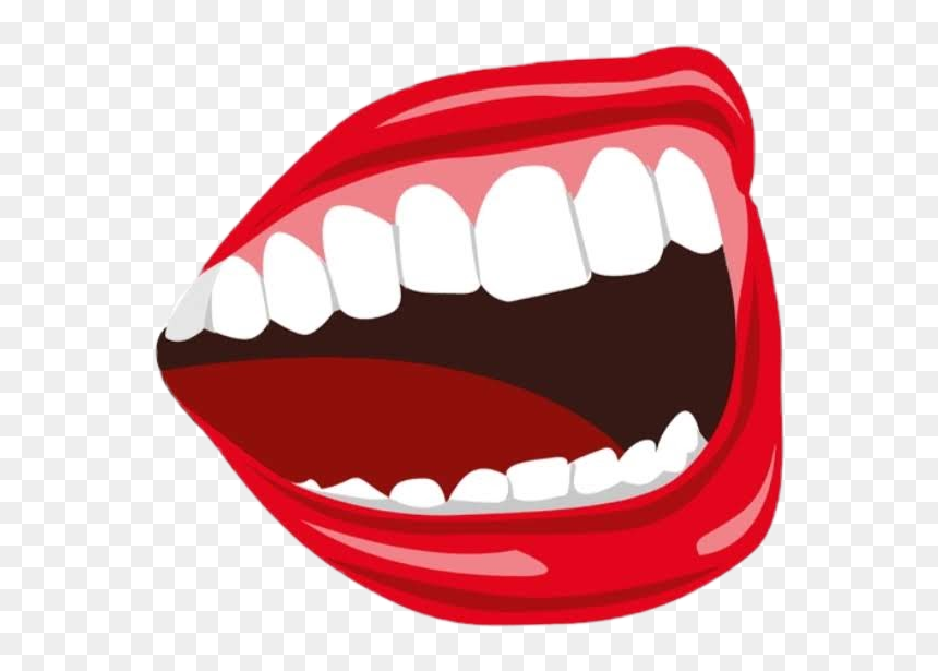 #laugh #laughing #mouth #mouthingoff #lips #teeth #lipart - Laughing Mouth Clipart, HD Png Download - laughing mouth png