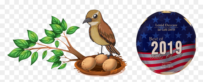 Lenid Day Care - Bird With A Nest, HD Png Download - daycare png