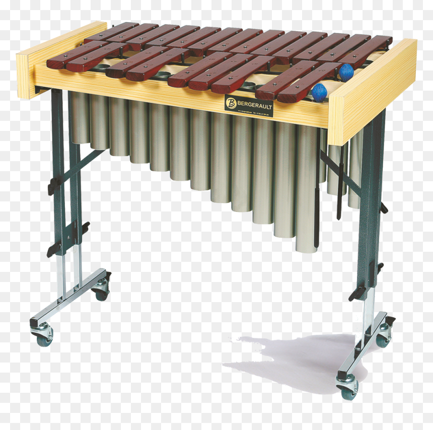 Bergerault Alto Chromatic Xylophone With Legs And Resonators, HD Png Download - xylophone png