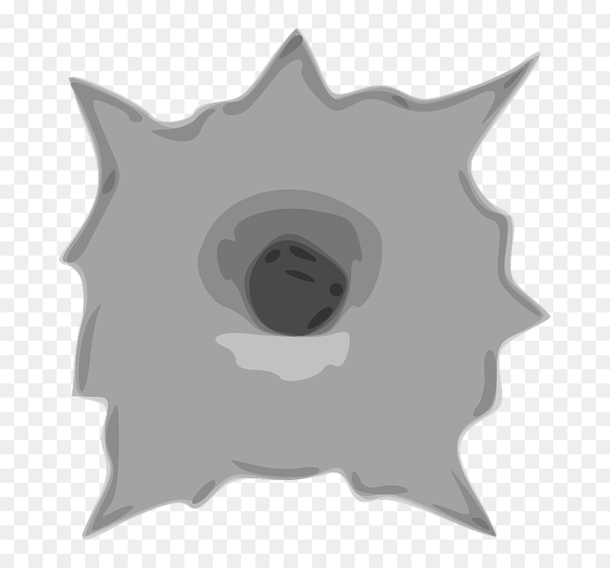 Bullet Hole Clip Art, HD Png Download - bullethole png