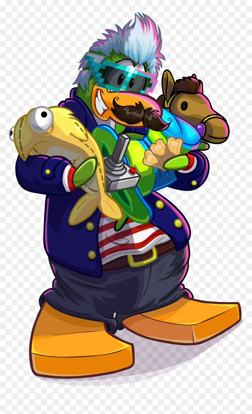Club Penguin Wiki - Cartoon, HD Png Download - french mustache png