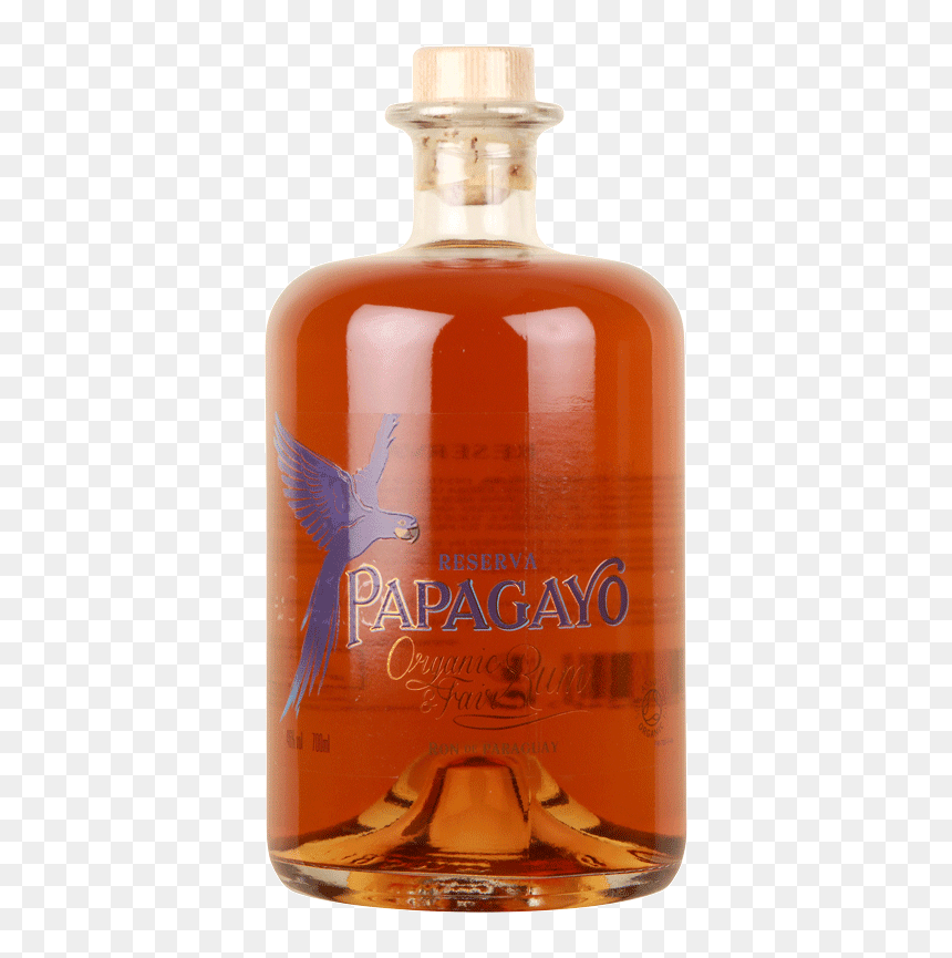 Papagayo Organic Golden Rum - Glass Bottle, HD Png Download - rum png