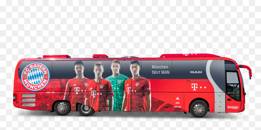 Fc Bayern Bus, HD Png Download - tour bus png