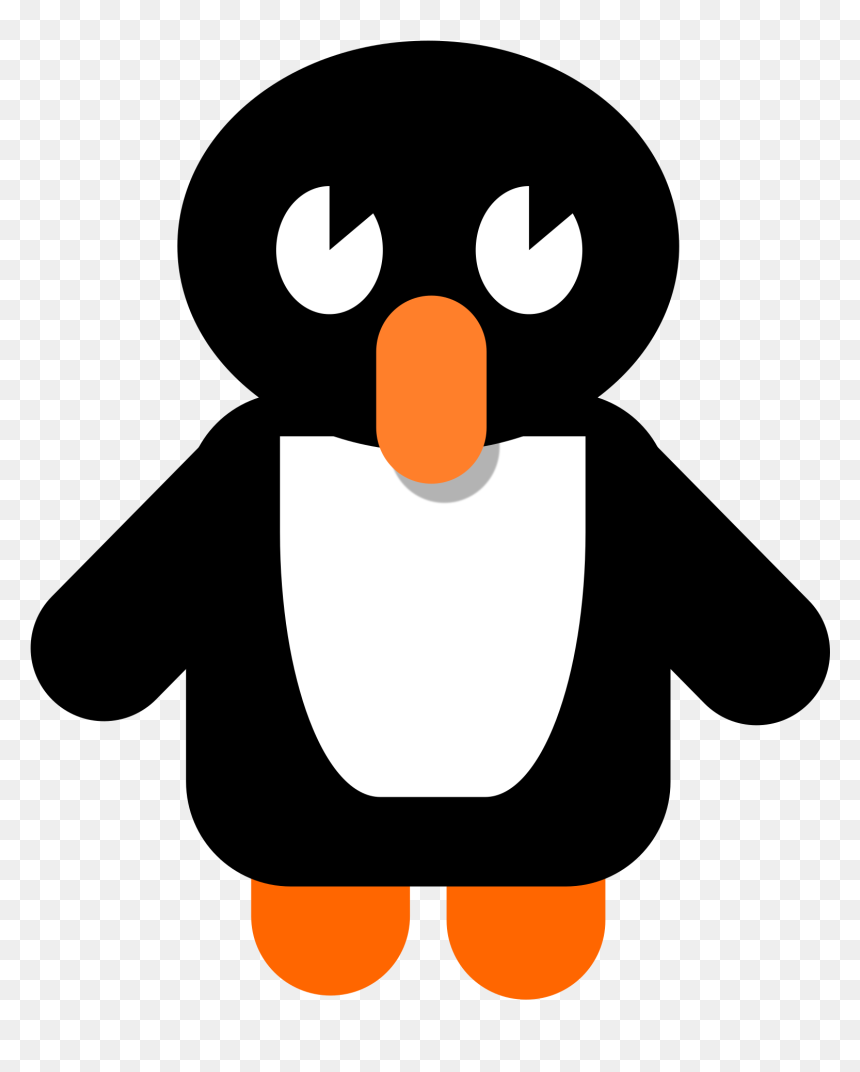 Download Penguin Icon Png - Cartoon Penguin, Transparent Png - stick figure png transparent background