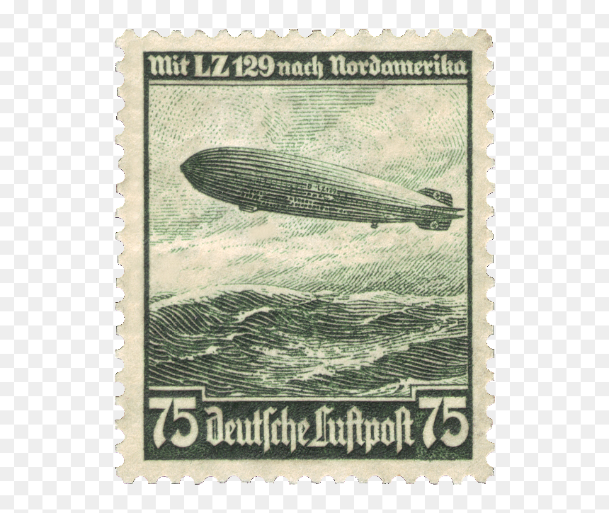 Dr 1936 607 Flugpost - Rare German Stamps, HD Png Download - zeppelin png