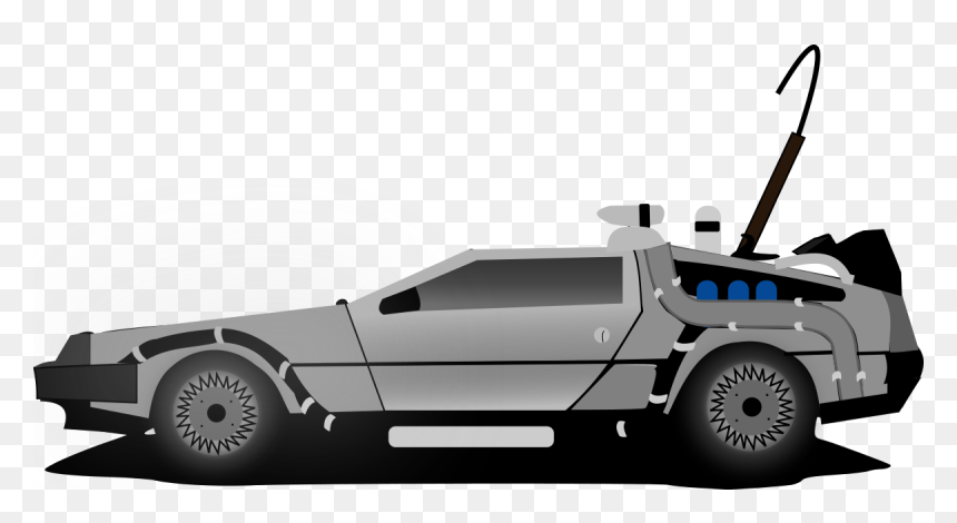 Car Delorean Clipart By Raulxav - Delorean Back To The Future Clipart, HD Png Download - back to the future car png