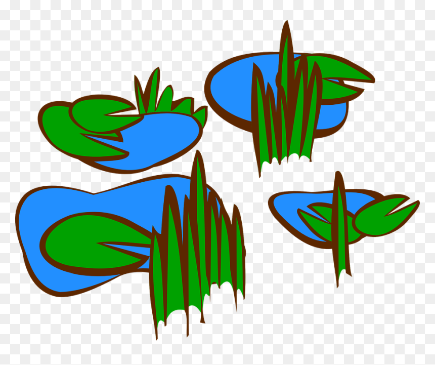 Marsh Clip Art, HD Png Download - lilly pad png