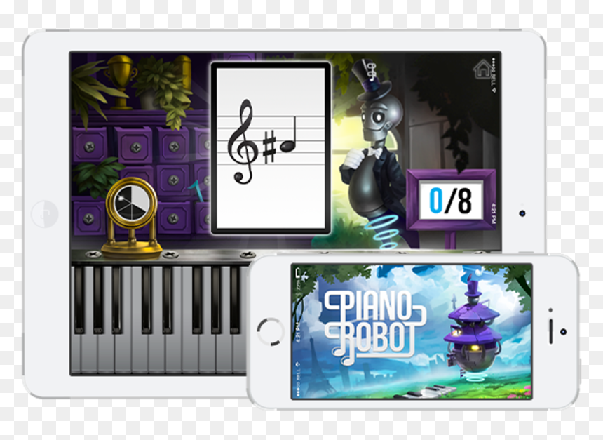 Pianorobot - Smartphone, HD Png Download - music keyboard png