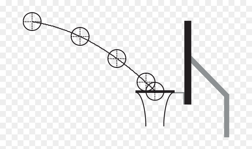 Line Art, HD Png Download - basketball rim png