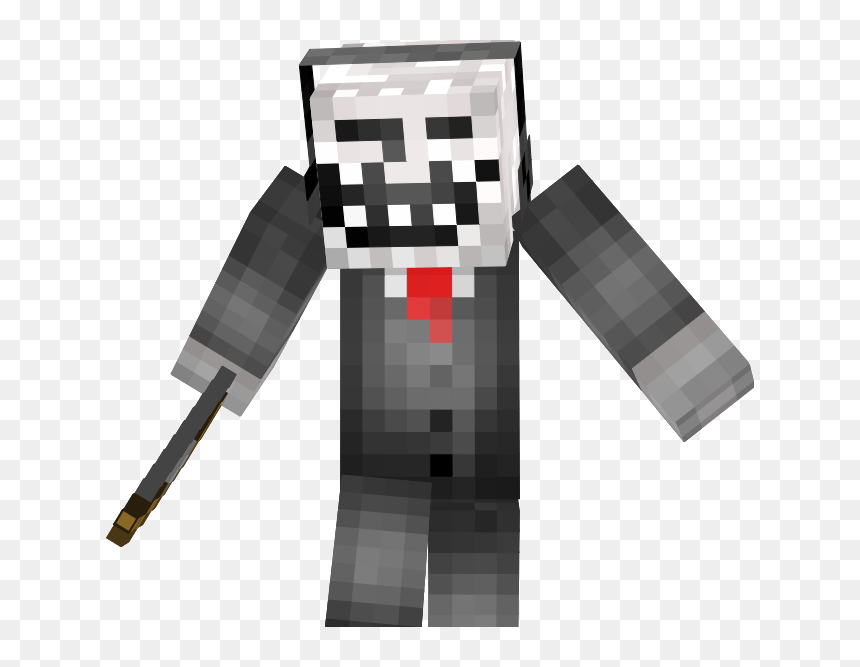 Minecraft Mods Internet Troll Skin - Skin Minecraft Fond Transparent, HD Png Download - terminator face png