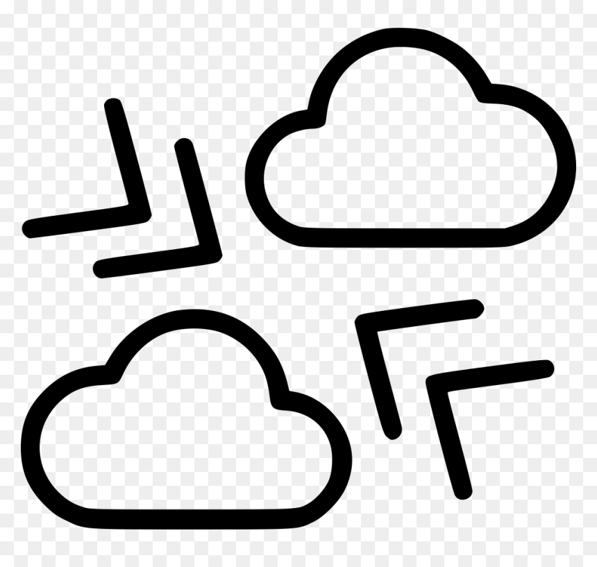 Arrow Direction Wind Storm Thunder - Icon, HD Png Download - wind arrow png