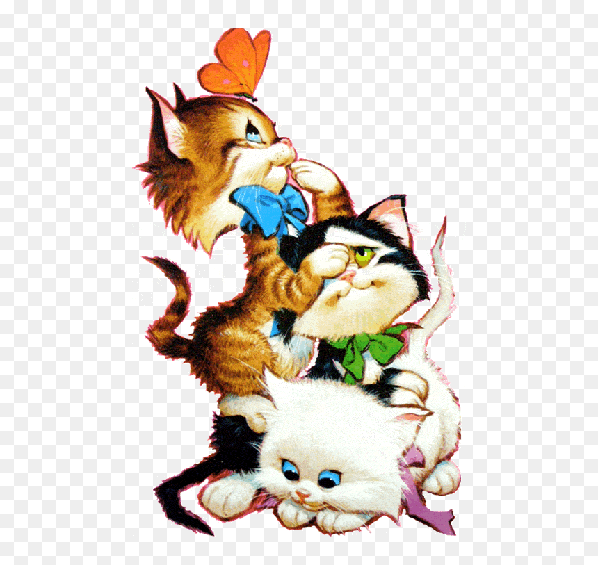 494 Views Kitten Cartoon, Cat Clipart, Kitten Images, - You Are A True Friend Gif, HD Png Download - funny cat png
