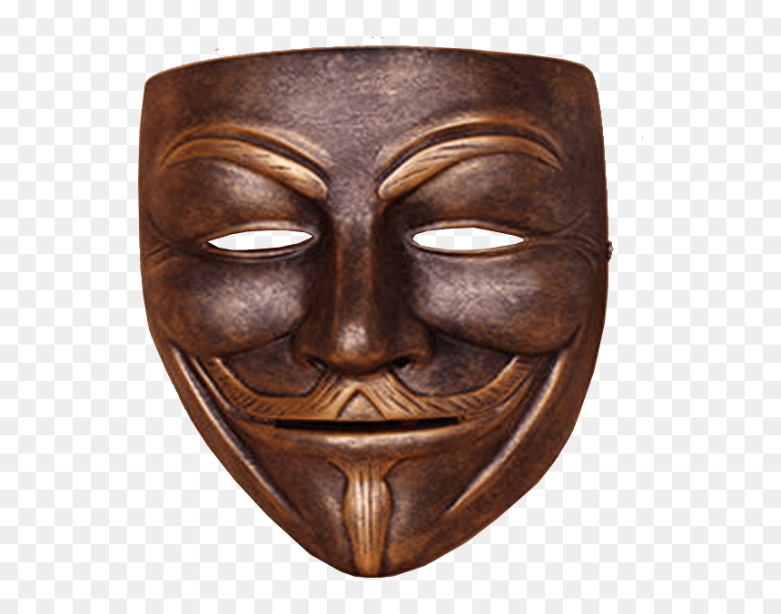 Guy Fawkes Transparent Image Mask - Face Mask, HD Png Download - masquerade mask transparent png