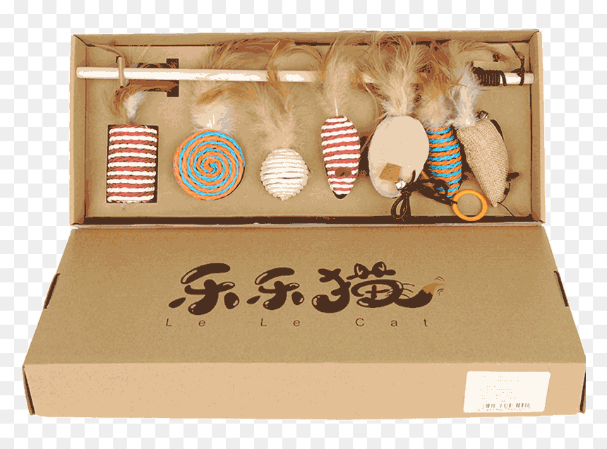 Funny Cat Feather Bells Simulation Mouse Baby Cat Fighting - Cat, HD Png Download - funny cat png