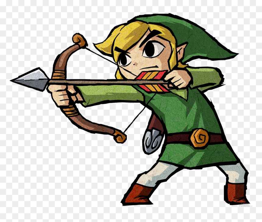 Supergirl Png Toon - Link Wind Waker Bow, Transparent Png - wind arrow png