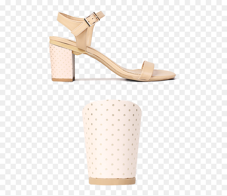 Gold Polka 80s - Sandal, HD Png Download - gold dot png