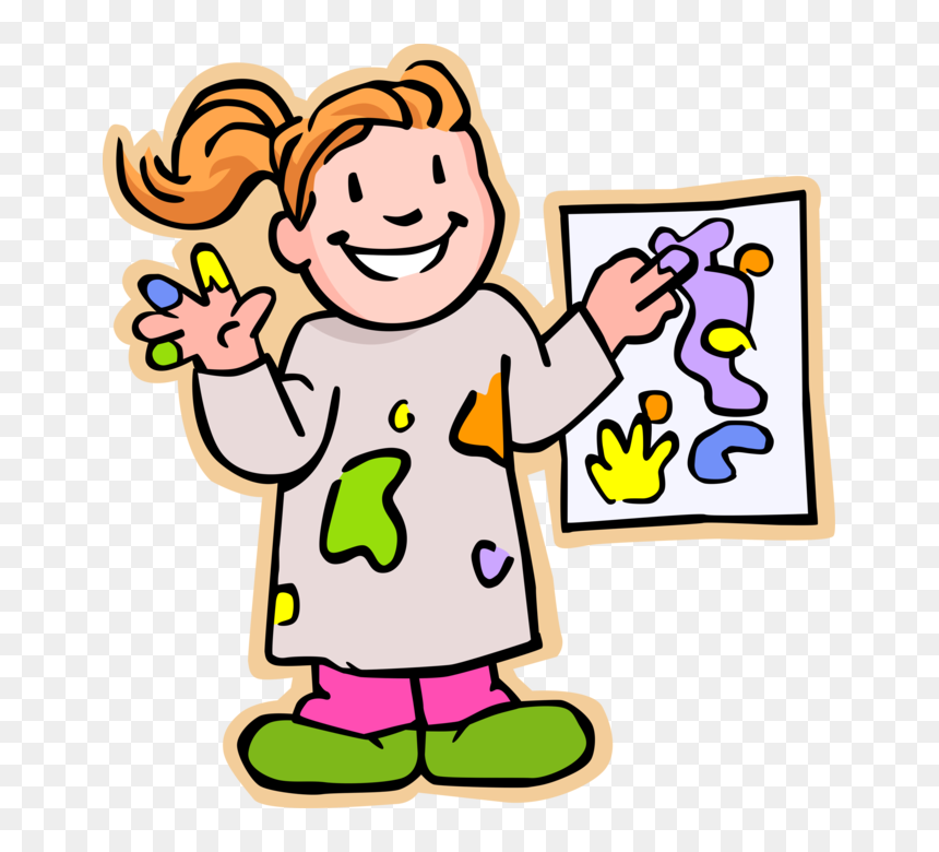 Vector Illustration Of Primary Or Elementary School - Transparent Arts And Crafts Clip Art, HD Png Download - arts and crafts png