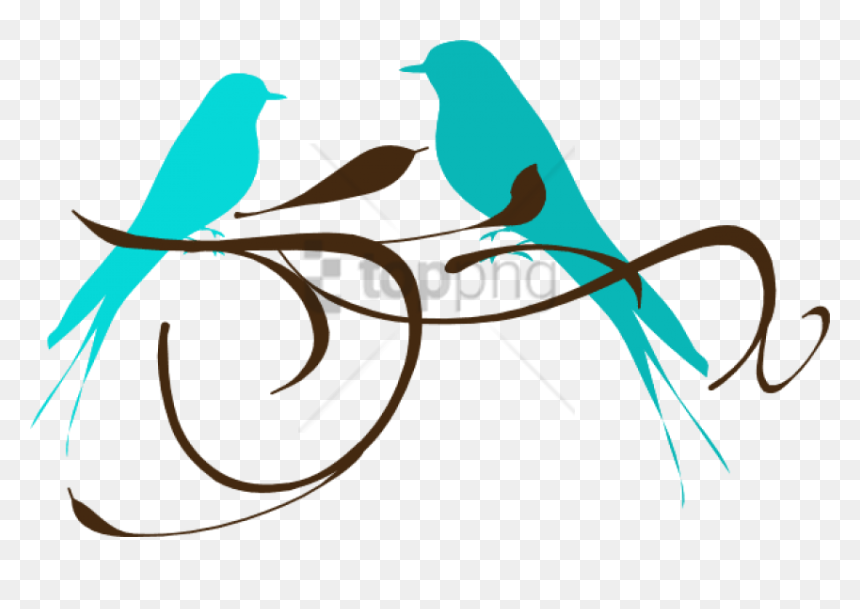 Free Png Teal Love Birds Png Image With Transparent - Cute Love Birds Poem, Png Download - love birds png