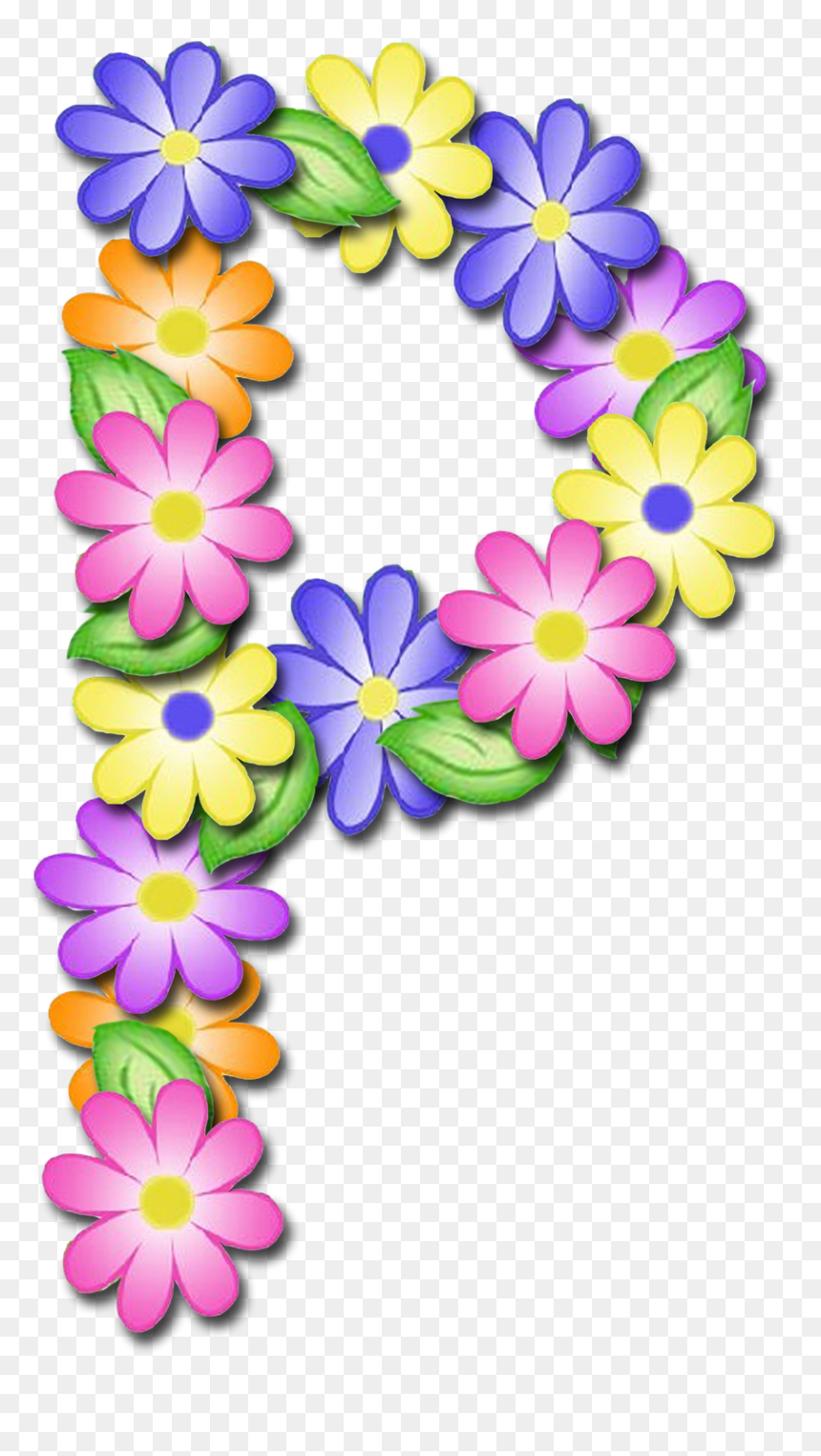 Letras De Flores Png, Transparent Png - abc blocks png