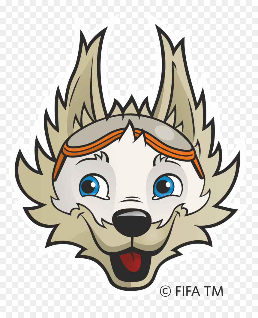 2018 Fifa World Cup Logo & Mascot Zabivaka Logo [fifa - Zabivaka Logo, HD Png Download - world cup 2018 logo png