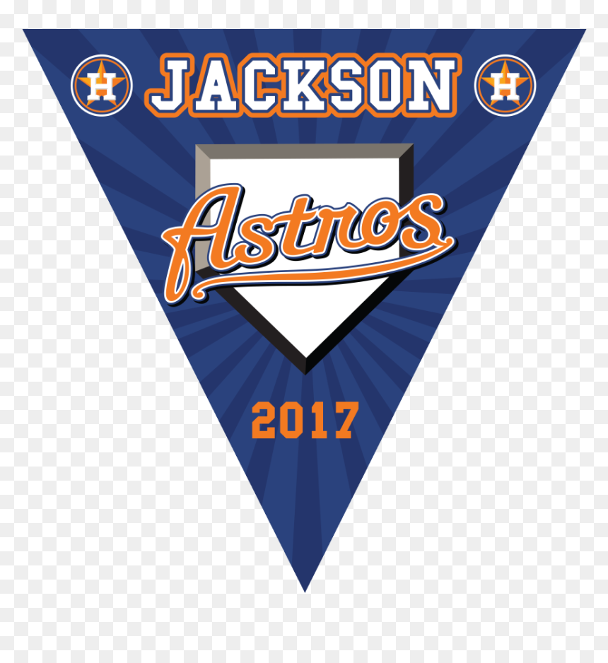 22″ X 22″ Vinyl Triangle Pennant Astros - Houston Astros, HD Png Download - houston astros png