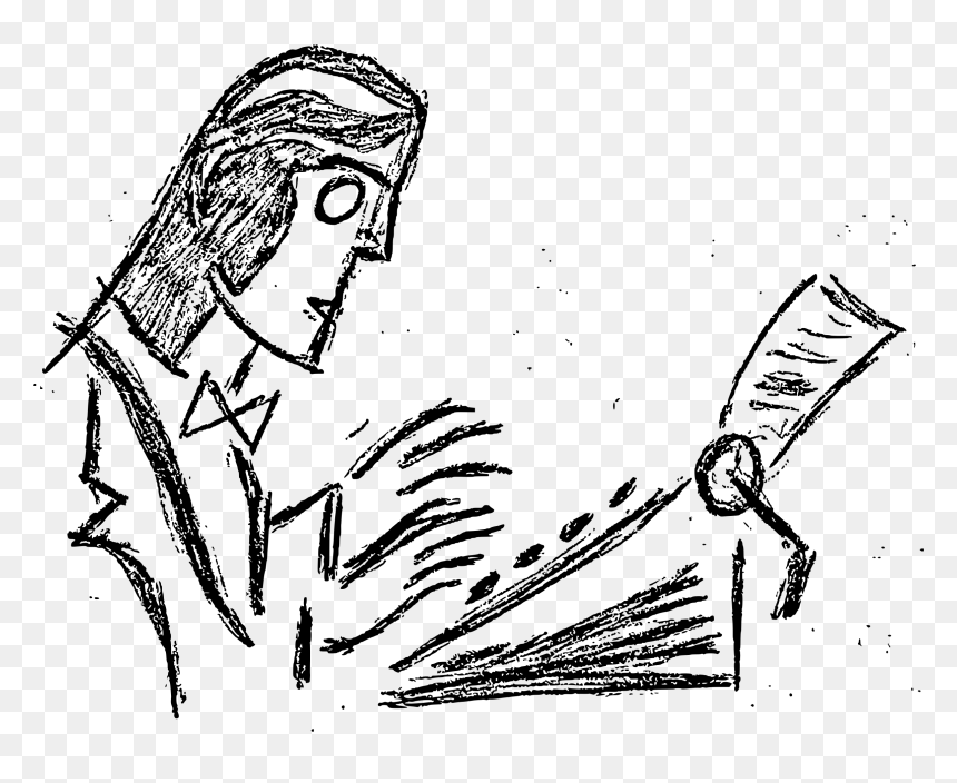 Man Typing Clip Arts - Hombre Escribiendo Dibujo, HD Png Download - typing png