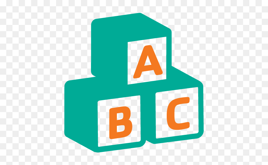Alphabet Blocks - Alphabet, HD Png Download - abc blocks png
