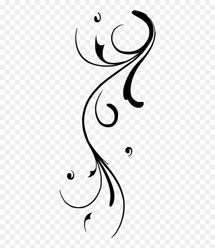 Swirl Png, Transparent Png - black swirls png