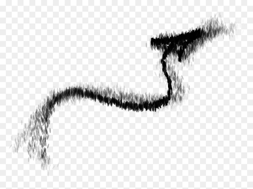 Curved Arrow - Curved Arrow Sketch Png, Transparent Png - wind arrow png