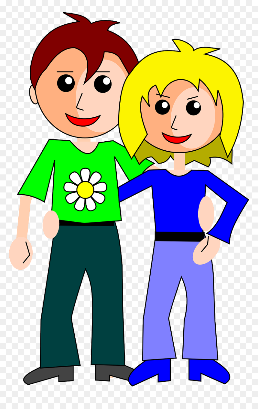 Couple Clipart, HD Png Download - happy couple png