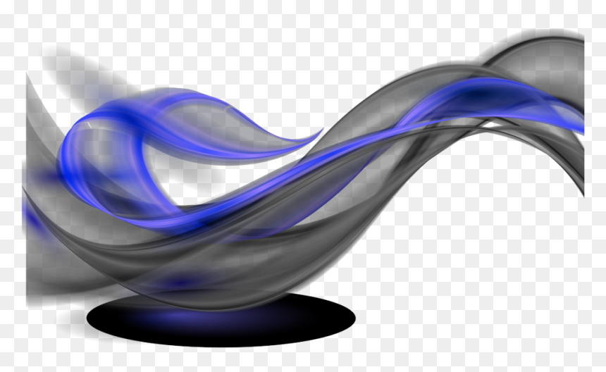Mq Blue Black Swirls Swirl Wave - Vase, HD Png Download - black swirls png