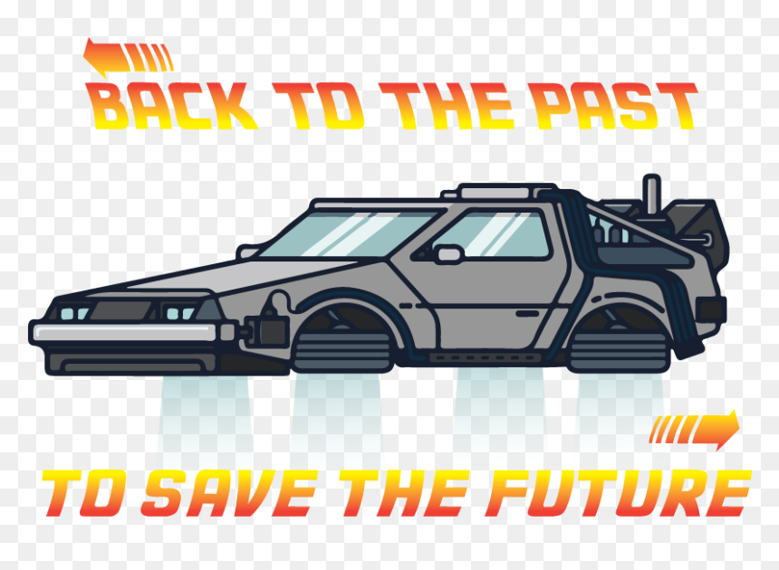 Delorean Dmc-12, HD Png Download - back to the future car png