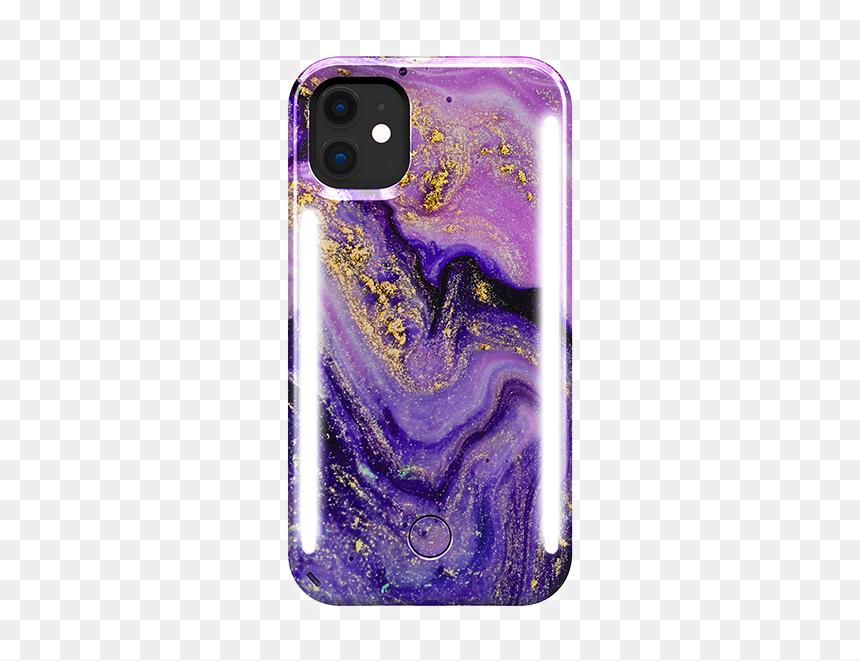 Lumee Duo Purple Marble Iphone 11 Phone Case - Purple Phone Case For Iphone 11, HD Png Download - purple sparkles png