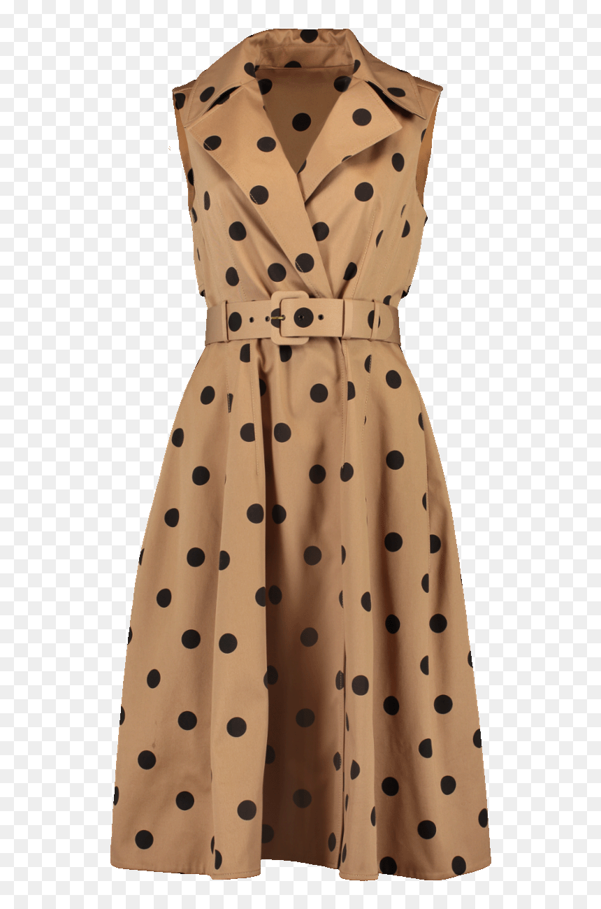 Polka Dot Trench Dress, HD Png Download - gold dot png