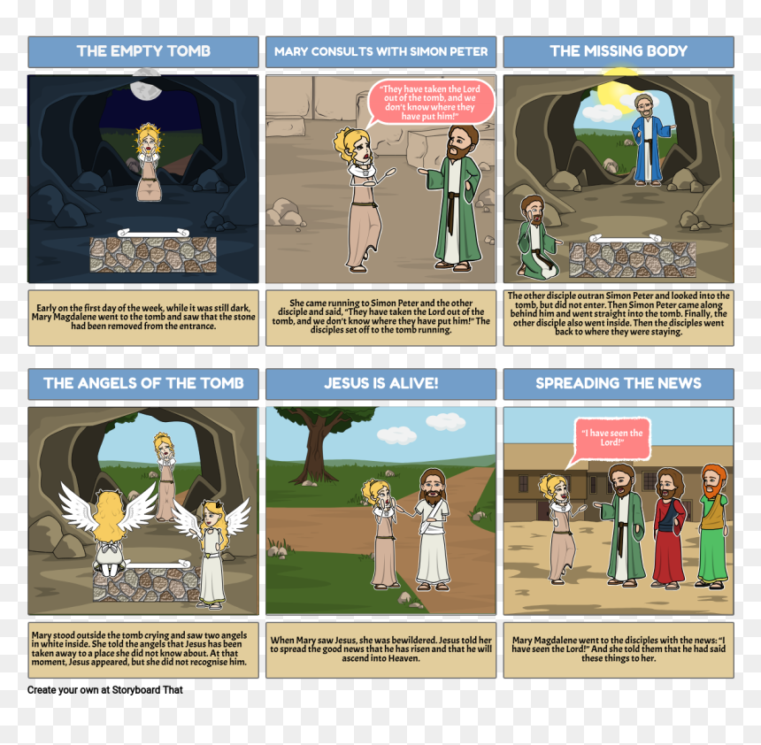 Empty Tomb Story Board, HD Png Download - christ png